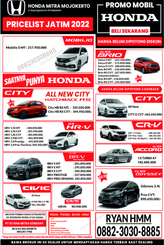 Price List Harga